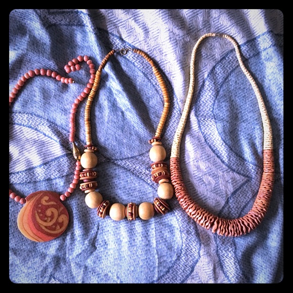 Vintage Jewelry - BOGO three vintage beaded statement necklaces